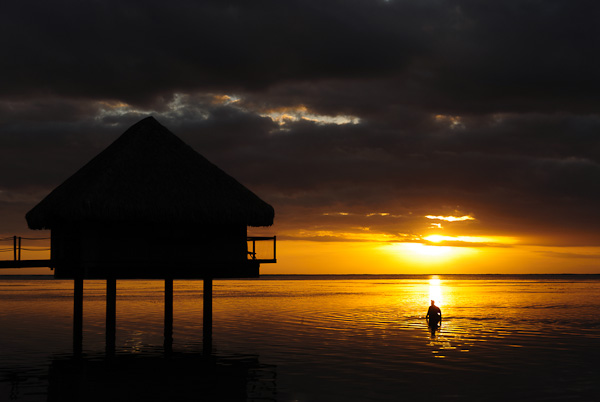 Sunset In Tahiti